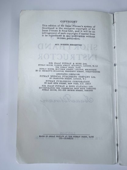 An image of the book Key to Shorthand Instructor