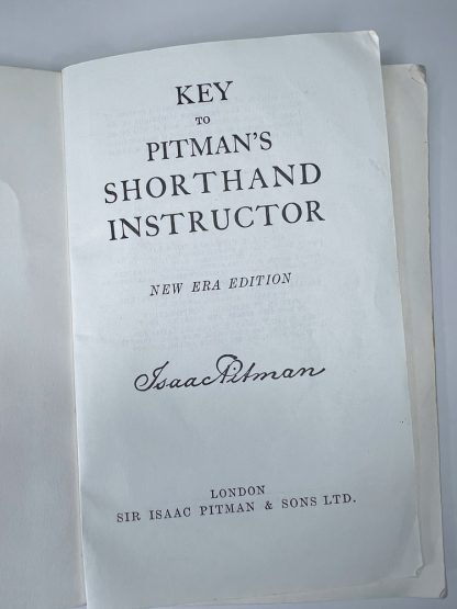 An image of the book Key to Shorthand Instructor