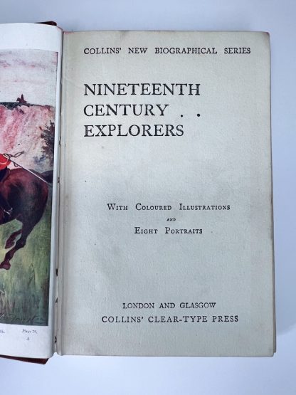 An image of the book Nineteenth Century Explorers