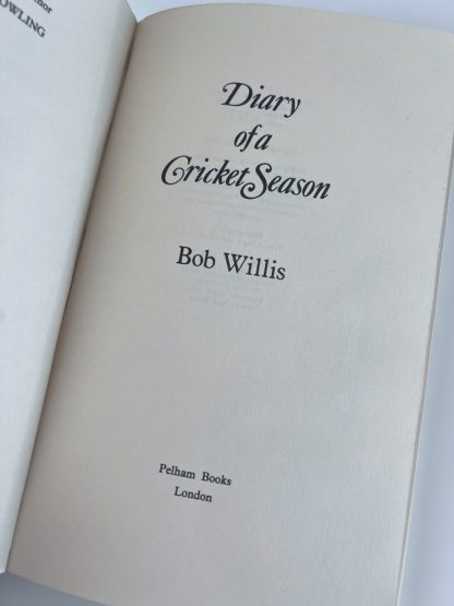 An image of the book Diary of a Season Cricket by Bob Willis