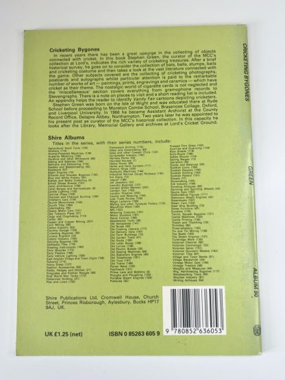 An image of the book Cricketing Bygones by Stephen Green