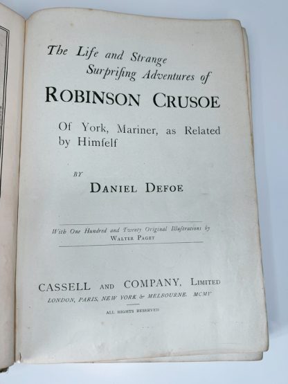 An image of the book Robinson Crusoe by Daniel Defoe