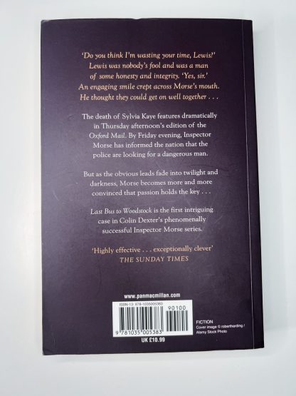 An image of the book Inspector Morse: Last Bus to Woodstock by Colin Dexter