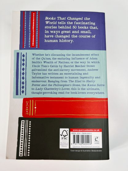 Affordable secondhand Books that changed the world by Andrew Taylor, paperback, very good condition, photo-verified, StrangeBooks UK
