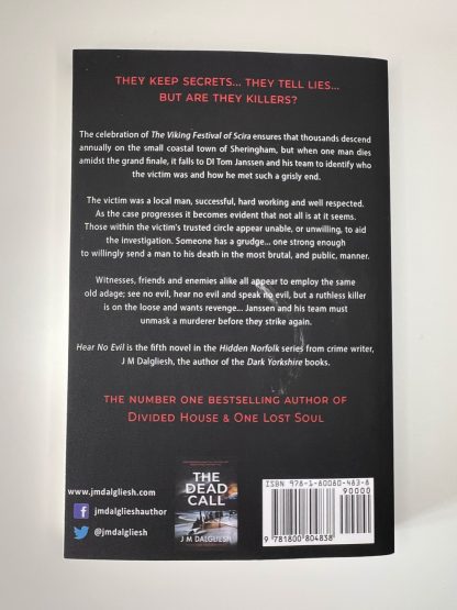 Affordable secondhand Hear No Evil by J M Dalgliesh, paperback, very good condition, photo-verified, StrangeBooks UK