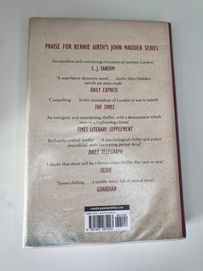 Affordable secondhand The Reckoning by Rennie Airth, hardback, good condition, photo-verified, StrangeBooks UK