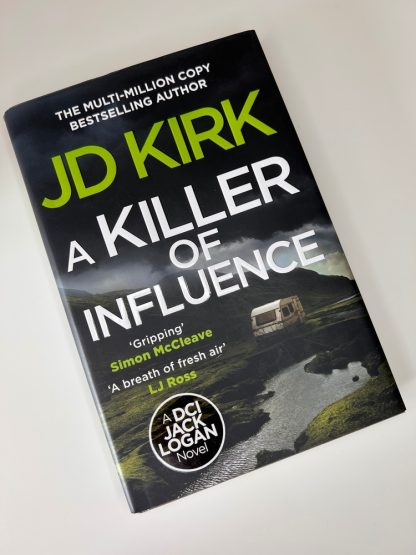 Affordable secondhand A Killer of Influence by J D Kirk, hardback, very good condition, photo-verified, StrangeBooks UK