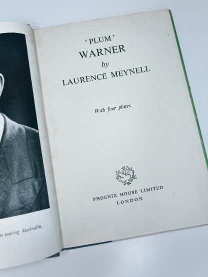 Affordable secondhand Cricketing Lives: Plum Warner by Laurence Meynell, hardback, good condition, photo-verified, StrangeBooks UK