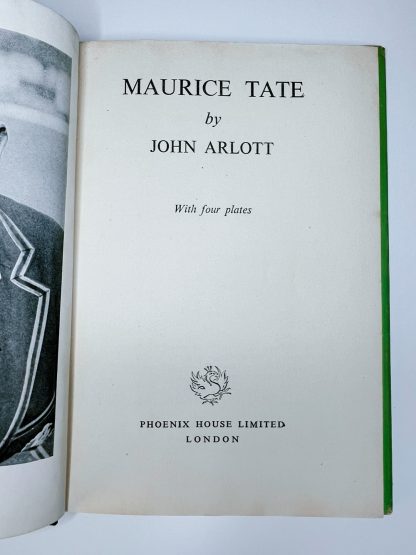 Affordable secondhand Cricketing Lives: Maurice Tate by John Arlott, hardback, good condition, photo-verified, StrangeBooks UK