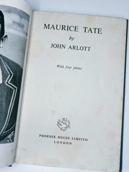 Affordable secondhand Cricketing Lives: Maurice Tate by John Arlott, hardback, good condition, photo-verified, StrangeBooks UK