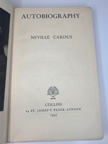 Affordable secondhand Autobiography by Neville Cardus, hardback, good condition, photo-verified, StrangeBooks UK