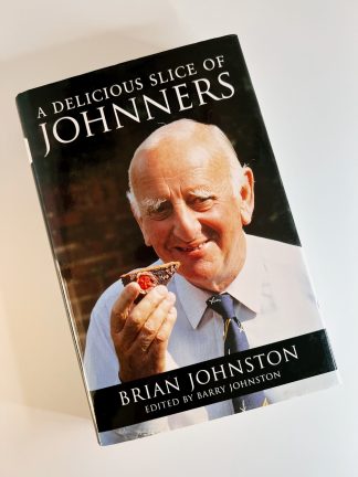 Affordable secondhand A Delicious Slice of Johnners by Brian Johnston, hardback, very good condition, photo-verified, StrangeBooks UK