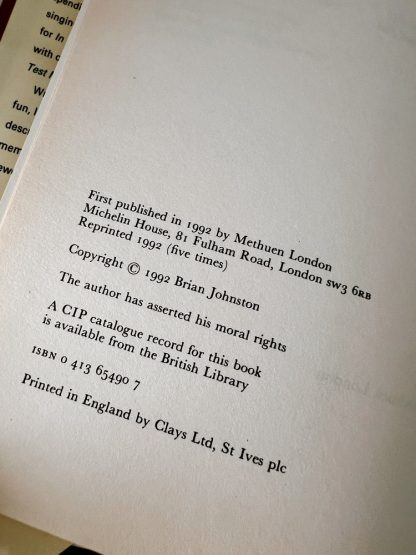 Affordable secondhand Someone Who Was by Brian Johnston, hardback, very good condition, photo-verified, StrangeBooks UK