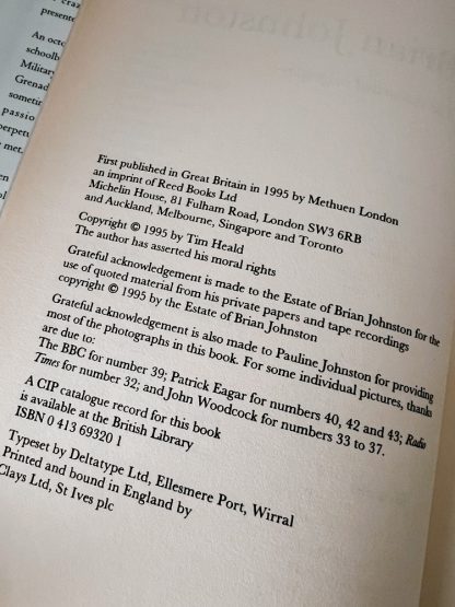 Affordable secondhand Brian Johnston: the Authorised Biography by Tim Heald, hardback, very good condition, photo-verified, StrangeBooks UK