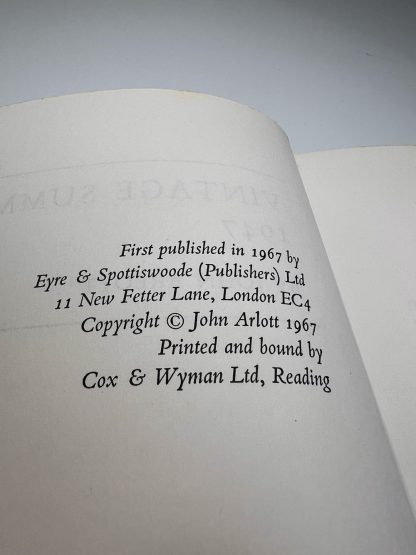 Affordable secondhand Vintage Summer: 1947 by John Arlott, hardback, very good condition, photo-verified, StrangeBooks UK