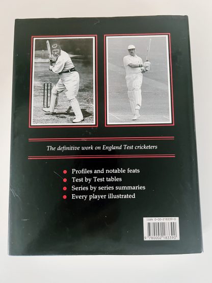Affordable secondhand England Test Cricketers: The Complete Record from 1877 by Bill Frindall, hardback, very good condition, photo-verified, StrangeBooks UK