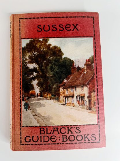 Affordable secondhand Sussex: Blacks Guide Book by J E Morris, hardback, very good condition, photo-verified, StrangeBooks UK