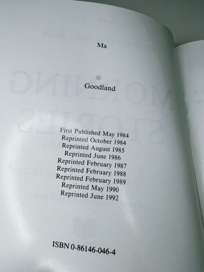 Affordable secondhand Morning Stories by Norman Goodland, paperback, very good condition, photo-verified, StrangeBooks UK