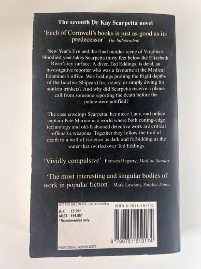 An image of the book Cause of Death by Patricia Cornwell