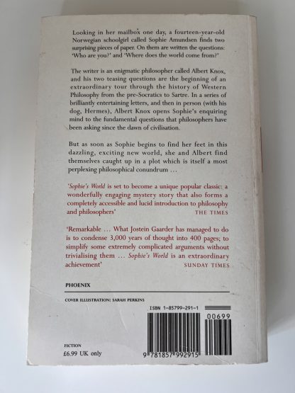 An image of the book Sophie's World by Jostein Gaarder