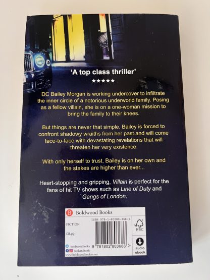An image of the book Villain by Caro Savage