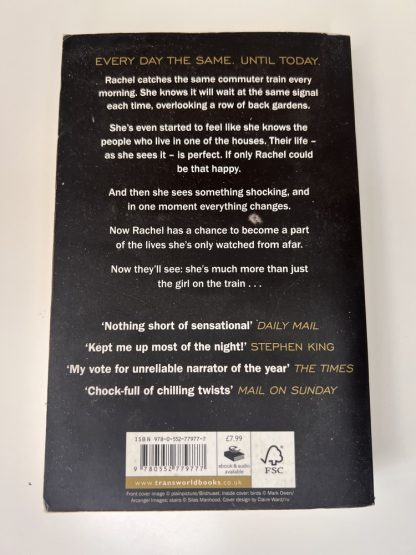 An image of the book The Girl on the Train by Paula Hawkins