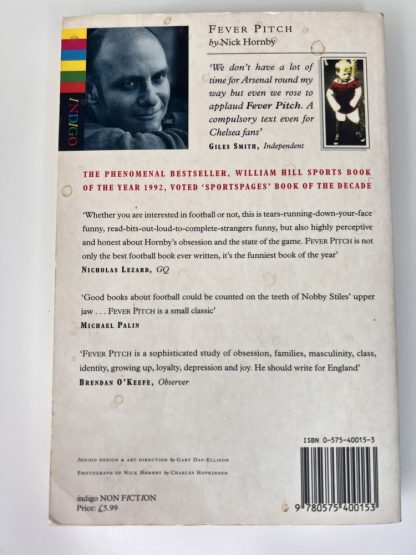 An image of the book Fever Pitch by Nick Hornby