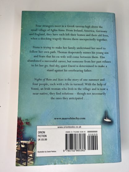 An image of the book Night of Rain and Stars by Maeve Binchy