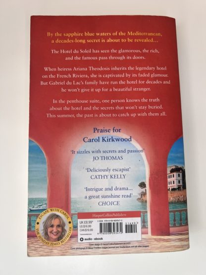 An image of the book The Hotel on the Riviera by Carol Kirkwood