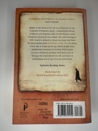 An image of the book The Shadow of the Wind by Carlos Ruiz Zafón