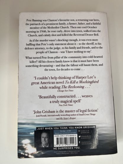 An image of the book The Reckoning by John Grisham