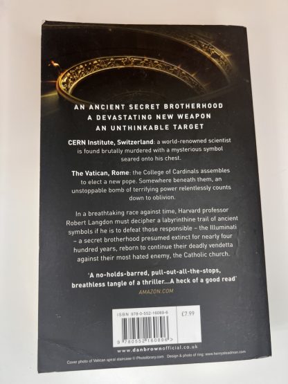 An image of the book Angels and Demons by Dan Brown