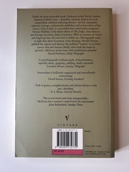 An image of the book Amsterdam by Ian McEwan