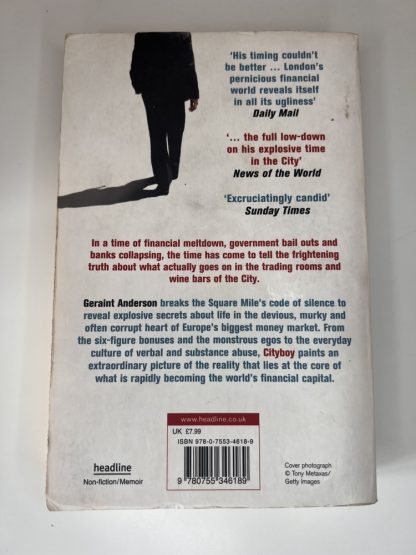 An image of the book Cityboy by Geraint Anderson