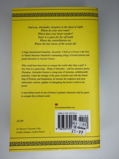 An image of the book Alexander Child of a Dream by Valerio Massino Manfredi