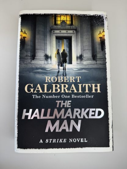 An image of the book The Hallmarked Man by Robert Galbraith