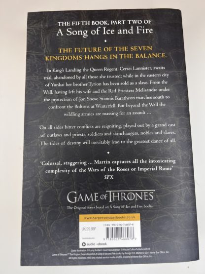 An image of the book A Dance with Dragons by George R R Martin