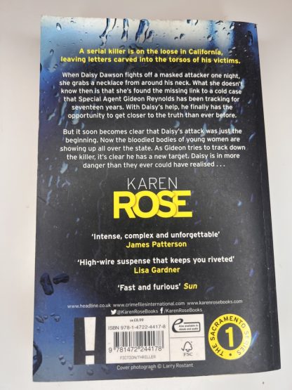 An image of the book Say You're Sorry by Karen Rose
