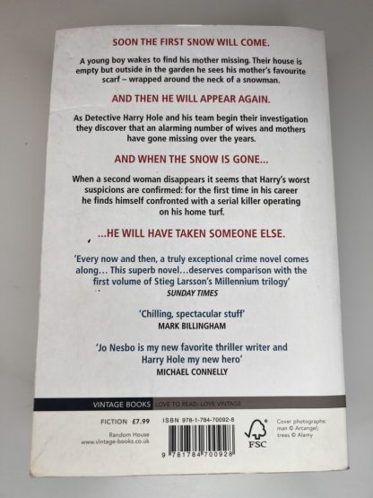An image of the book The Snowman by Jo Nesbo
