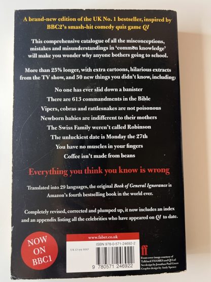 An image of the book QI Book of General Ignorance by John Lloyd and John Mitchinson