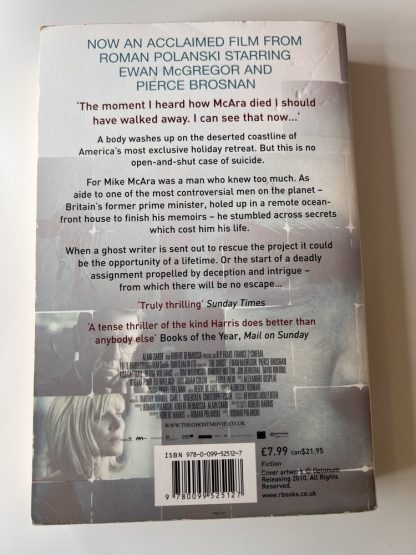 An image of the book The Ghost by Robert Harris