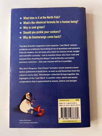 An image of the book Why don't penguins feet freeze? by New Scientist