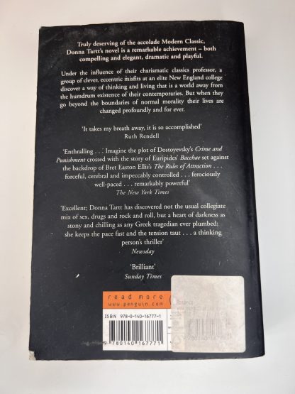 An image of the book The Secret History by Donna Tartt