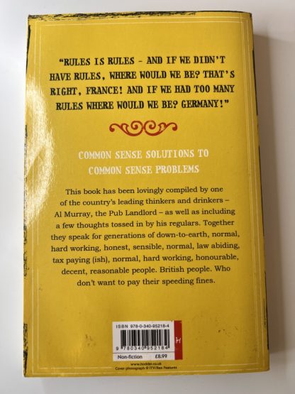 An image of the book The Pub Landlords Book of British Common Sense by Al Murray