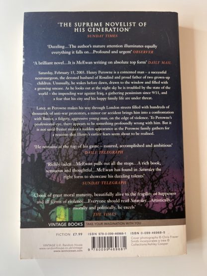 An image of the book Saturday by Ian McEwan