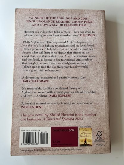 An image of the book The Kite Runner by Khaled Hosseini