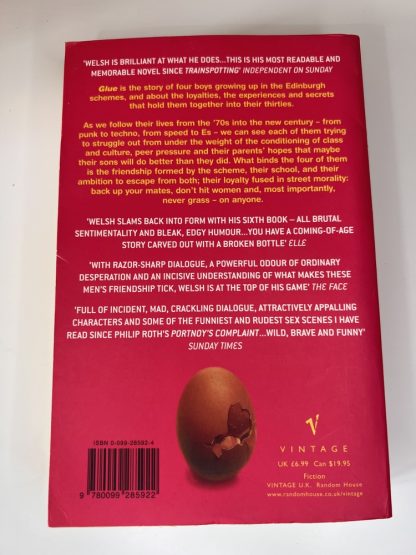 An image of the book Glue by Irvine Welsh