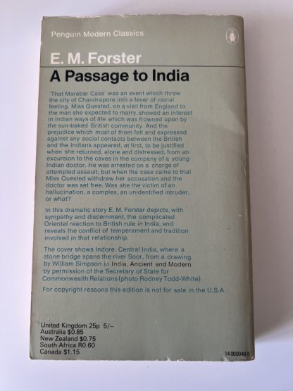 An image of the book A Passage to India by E M Forster