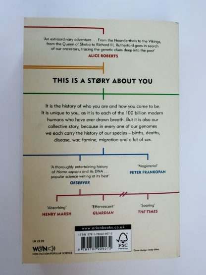 An image of the book A Brief History of Everyone who ever lived by Adam Rutherford