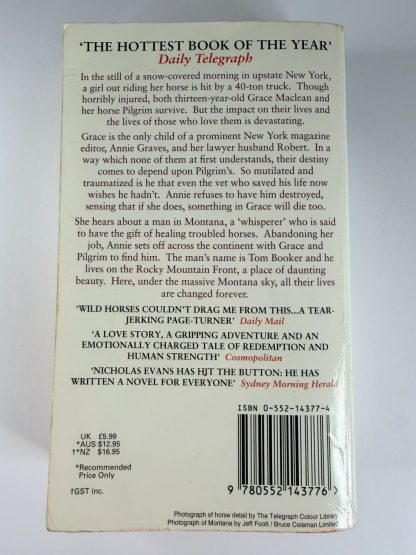 An image of the book The Horse Whisperer by Nicholas Evans